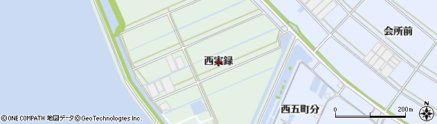 愛知県西尾市一色町細川（西実録）周辺の地図