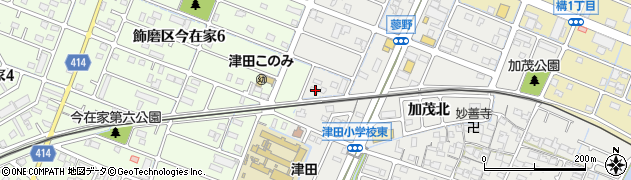 兵庫県姫路市飾磨区蓼野町74周辺の地図