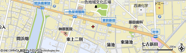 愛知県西尾市一色町一色（東前新田）周辺の地図