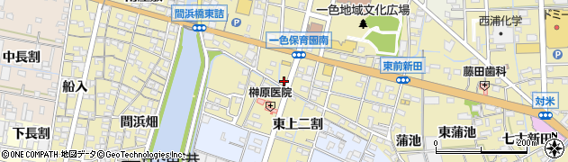 愛知県西尾市一色町一色前新田184周辺の地図