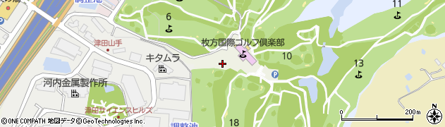 大阪府枚方市津田周辺の地図