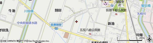 愛知県西尾市吉良町荻原周辺の地図