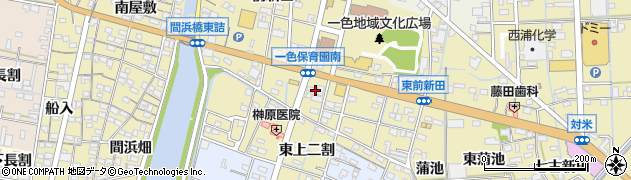 愛知県西尾市一色町一色前新田191周辺の地図