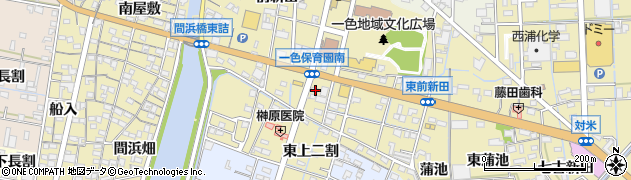 愛知県西尾市一色町一色前新田190周辺の地図