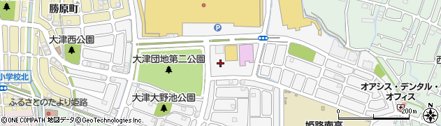 兵庫県姫路市大津区大津町周辺の地図
