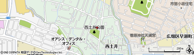兵庫県姫路市大津区西土井132周辺の地図