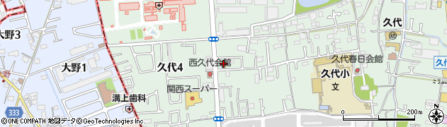 ファミリーマート川西久代店周辺の地図