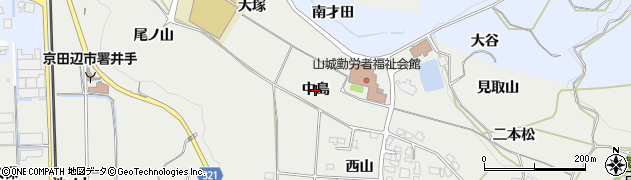 京都府井手町（綴喜郡）井手（中島）周辺の地図