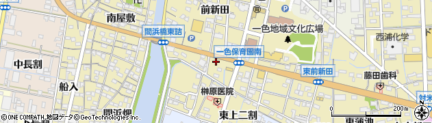 愛知県西尾市一色町一色前新田119周辺の地図