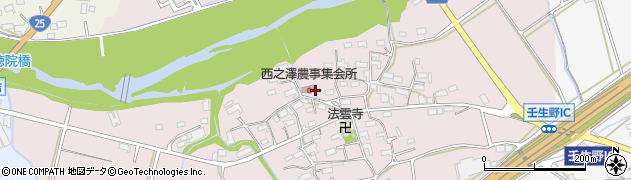 西之澤農事集会所周辺の地図