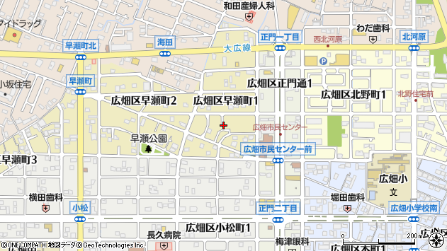 〒671-1151 兵庫県姫路市広畑区早瀬町の地図