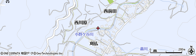愛知県西尾市西幡豆町西前田3周辺の地図