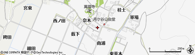 愛知県豊橋市嵩山町（南浦）周辺の地図