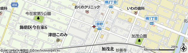 兵庫県姫路市飾磨区蓼野町周辺の地図