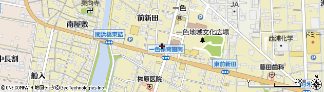愛知県西尾市一色町一色前新田179周辺の地図