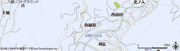 愛知県西尾市西幡豆町（西川原）周辺の地図