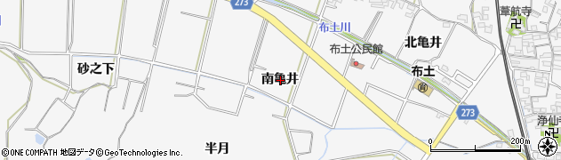 愛知県知多郡美浜町布土南亀井周辺の地図