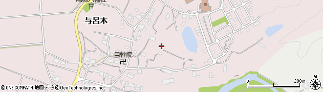 兵庫県三木市与呂木周辺の地図