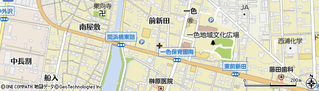 愛知県西尾市一色町一色前新田122周辺の地図