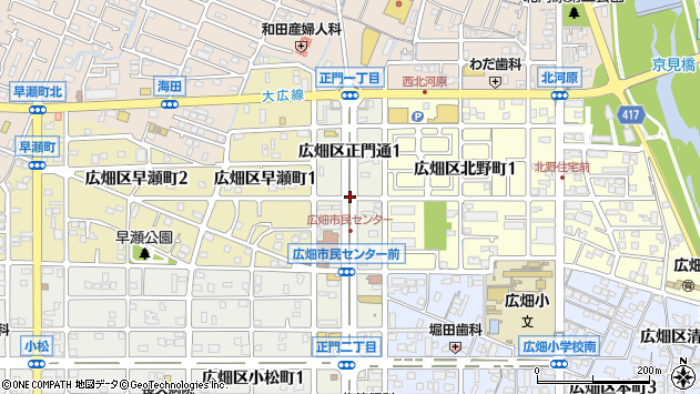 〒671-1116 兵庫県姫路市広畑区正門通の地図
