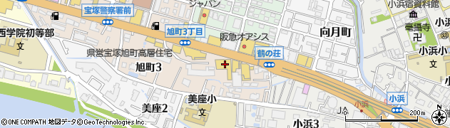 タイムズカー宝塚周辺の地図