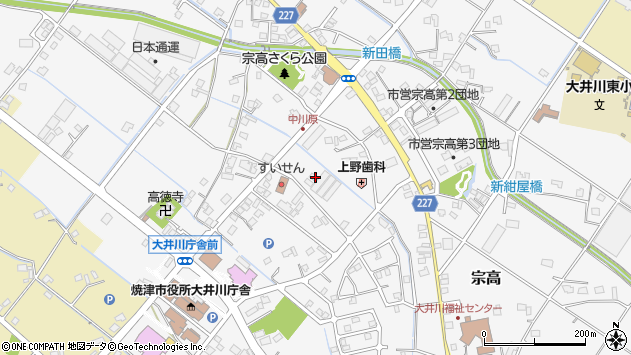 〒421-0205 静岡県焼津市宗高の地図
