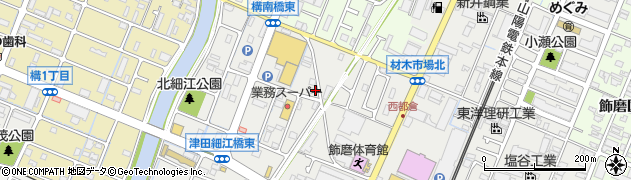 兵庫県姫路市飾磨区細江21周辺の地図
