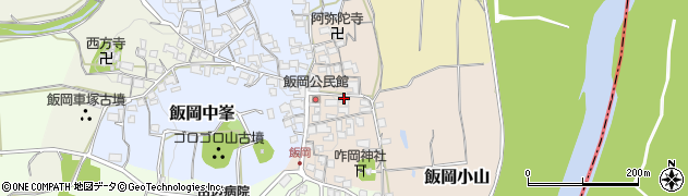 京都府京田辺市飯岡東原周辺の地図