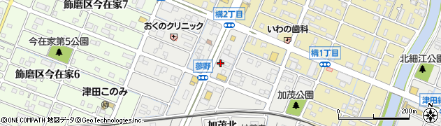 兵庫県姫路市飾磨区蓼野町153周辺の地図