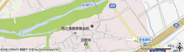 三重県伊賀市西之澤周辺の地図