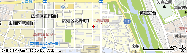兵庫県姫路市広畑区北野町周辺の地図