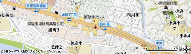 鶴之荘周辺の地図