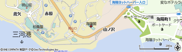 ホテル三河海陽閣予約周辺の地図