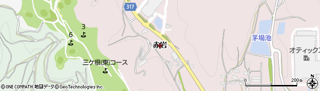 愛知県西尾市鳥羽町（赤岩）周辺の地図