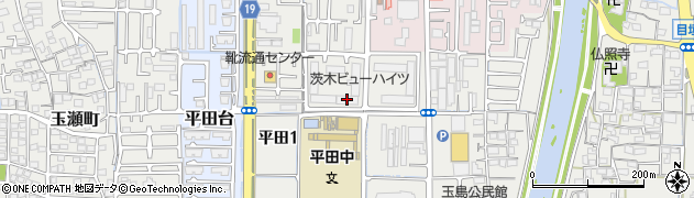 第一茨木ビューハイツ３号棟周辺の地図