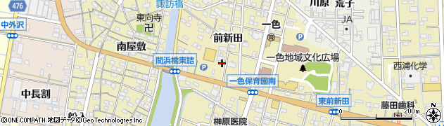 愛知県西尾市一色町一色前新田110周辺の地図