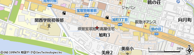 うどん食堂 太鼓亭 宝塚旭町店周辺の地図