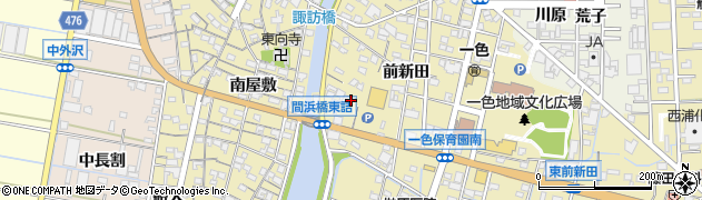 愛知県西尾市一色町一色前新田26周辺の地図