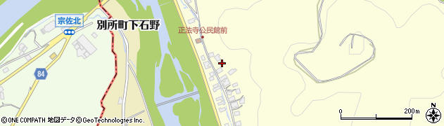 兵庫県三木市別所町正法寺241周辺の地図