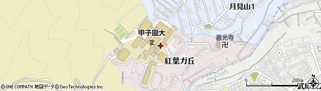 甲子園大学　キャリアサポートセンター周辺の地図