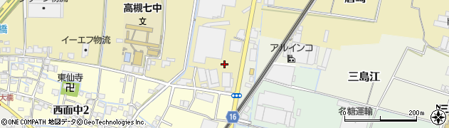 大阪府高槻市西面周辺の地図