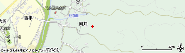 京都府和束町（相楽郡）門前（向井）周辺の地図