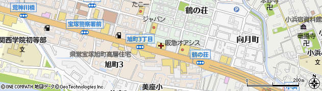 ＨｏｎｄａＣａｒｓ兵庫宝塚中央店周辺の地図
