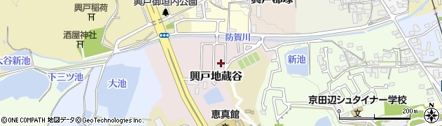 京都府京田辺市興戸地蔵谷97周辺の地図