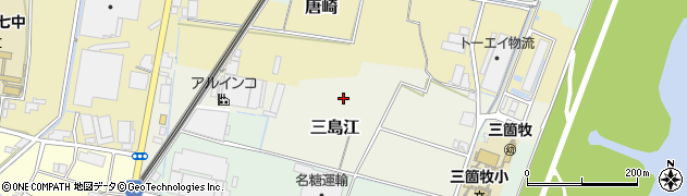 大阪府高槻市三島江周辺の地図