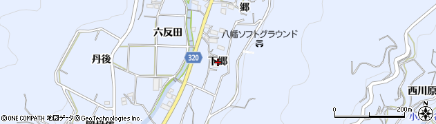 愛知県西尾市西幡豆町（下郷）周辺の地図