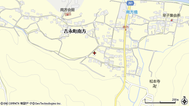 〒709-0223 岡山県備前市吉永町南方の地図