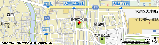 勝原南公園周辺の地図