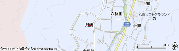 愛知県西尾市西幡豆町丹後周辺の地図