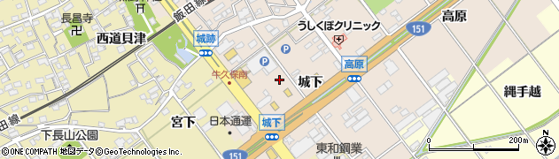 愛知県豊川市牛久保町城下57周辺の地図